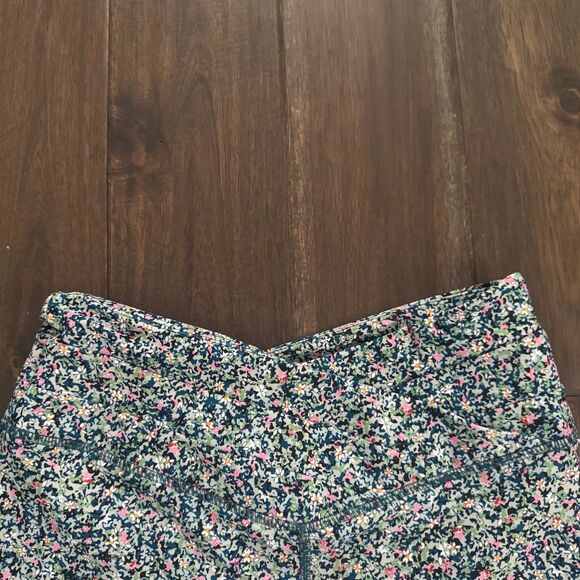 Sage Collective Floral Multicolor Active Biker Shorts M - Picture 2 of 4